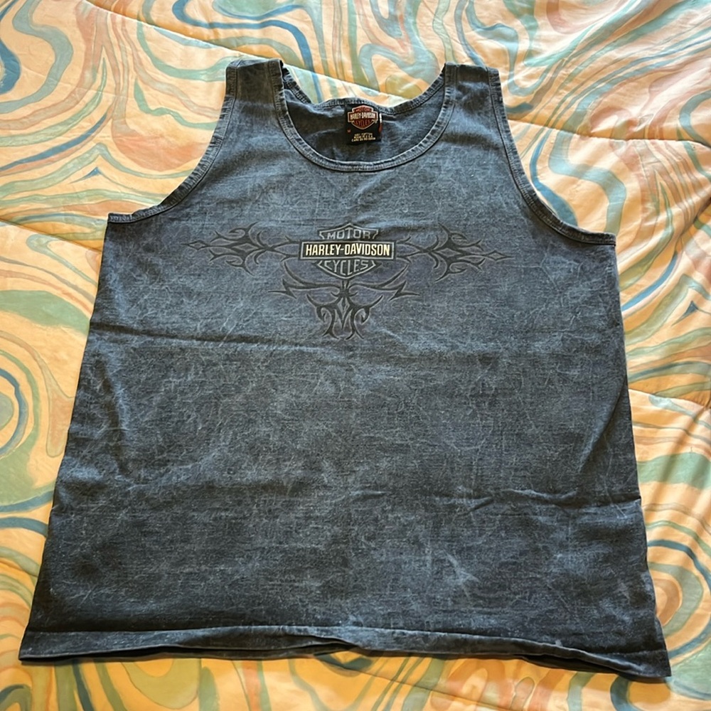 Vintage Harley Davidson acid wash Tank